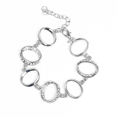 Beautiful Inside and Out Silver bracelet Paparazzi Accessories