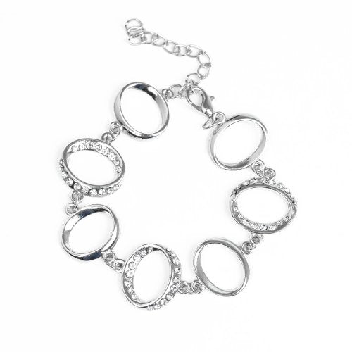 Beautiful Inside and Out Silver bracelet Paparazzi Accessories