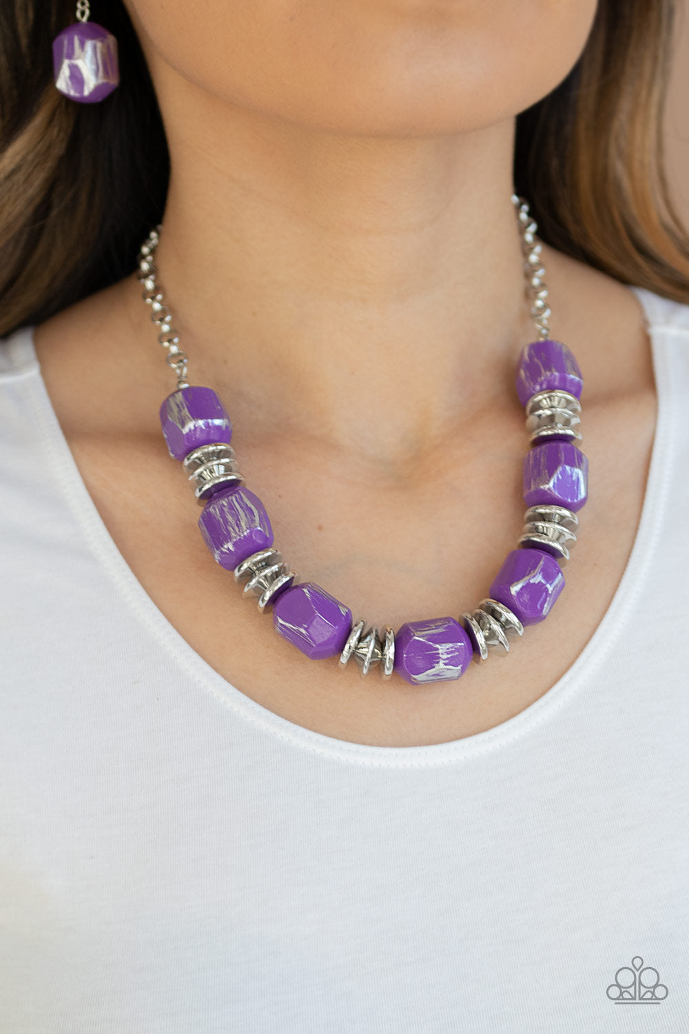 Girl Grit Purple Necklace Paparazzi Accessories