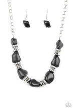 Load image into Gallery viewer, Stunningly Stone Age - Black Necklace Paparazzi Accessories
