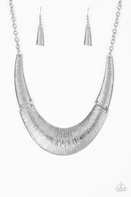 Load image into Gallery viewer, Feast or Famine Silver Necklace Paparazzi Accessories