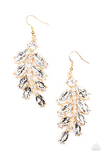 Load image into Gallery viewer, Ice Garden Gala - Gold Earrings Paparazzi Accessories