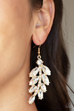 Load image into Gallery viewer, Ice Garden Gala - Gold Earrings Paparazzi Accessories