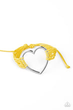 Load image into Gallery viewer, Playing With My Heartstrings Yellow Bracelet Paparazzi Accessories