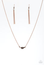 Load image into Gallery viewer, In-Flight Fashion Copper Feather Necklace Paparazzi Accessories