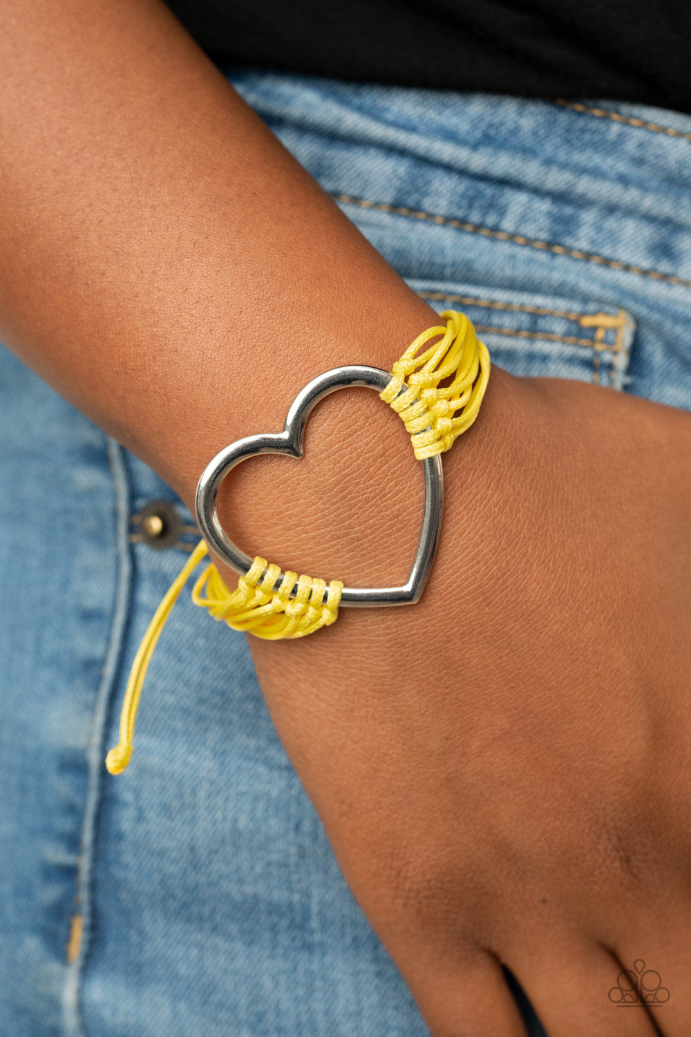 Playing With My Heartstrings Yellow Bracelet Paparazzi Accessories