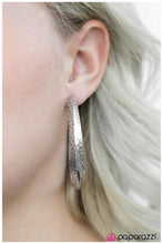 Load image into Gallery viewer, Jungle to Jungle Silver Hoop Earring Paparazzi Accessories