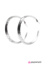 Load image into Gallery viewer, Jungle to Jungle Silver Hoop Earring Paparazzi Accessories