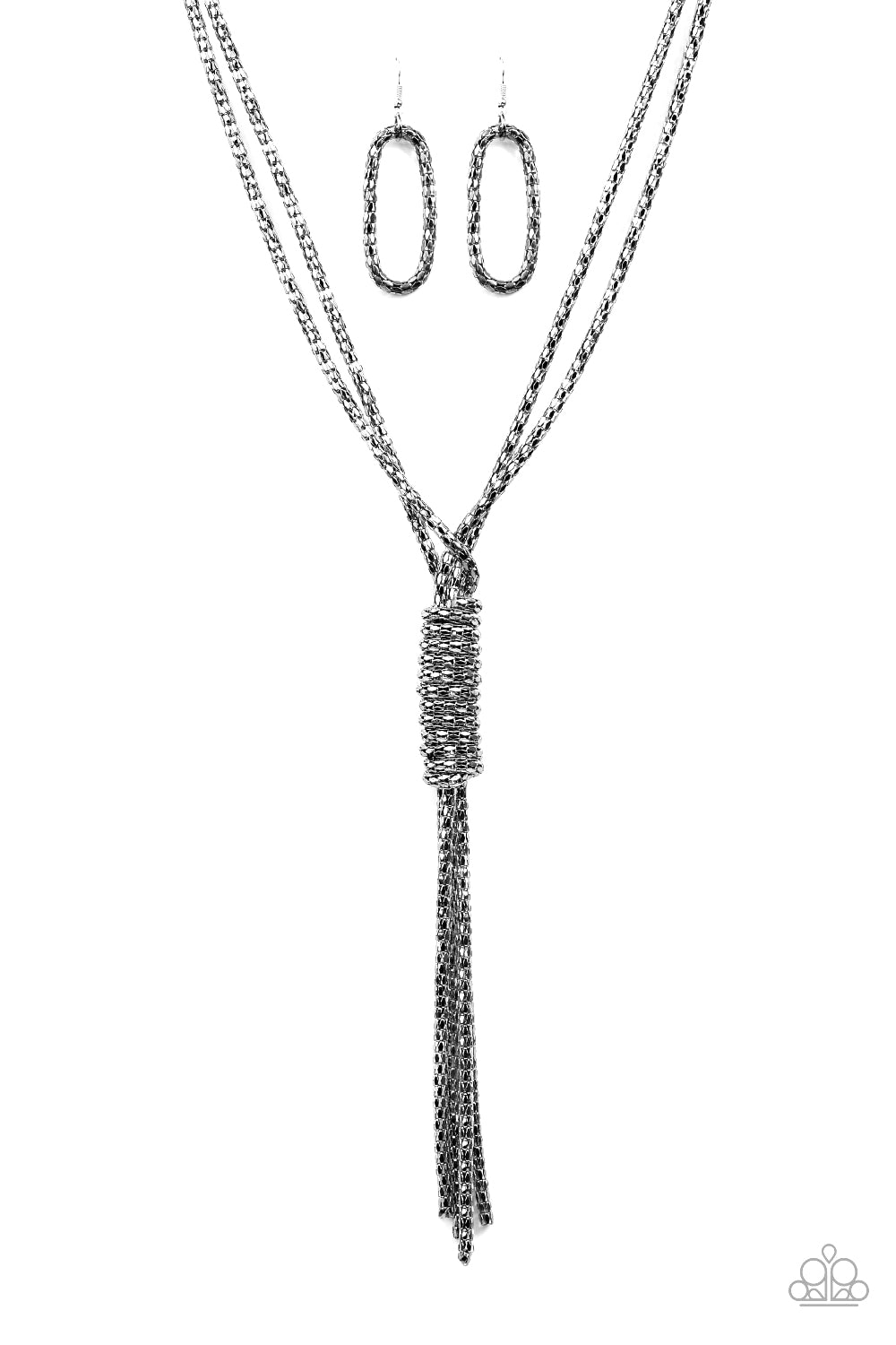 Boom Boom Knock You Out! Gunmetal Necklace Paparazzi Accessories