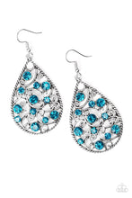 Load image into Gallery viewer, Certainly Courtier Blue Earring Paparazzi Accessories