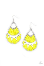 Load image into Gallery viewer, Samba Scene Yellow Earrings Paparazzi Accessories