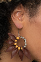Load image into Gallery viewer, Flower Child Fever – Orange Earrings Paparazzi Accessories