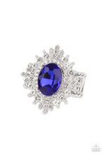 Load image into Gallery viewer, Five-Star Stunner – Blue Ring Paparazzi Accessories