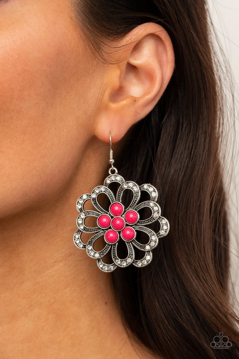 Dazzling Dewdrops Pink Earrings Paparazzi Accessories