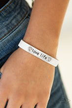 Load image into Gallery viewer, Love Life White Bracelet Paparazzi Accessories