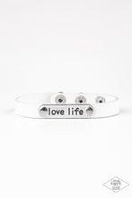 Load image into Gallery viewer, Love Life White Bracelet Paparazzi Accessories