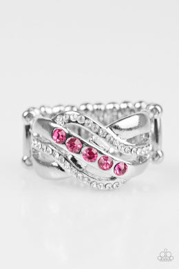 Flirting With Sparkle Pink Ring Paparazzi Accessories