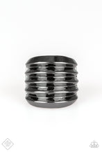 Load image into Gallery viewer, Hit Em Where It Hurts Black Ring Paparazzi Accessories