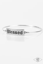 Load image into Gallery viewer, Blessed Silver Bangle Bracelet Paparazzi Accessories