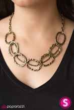 Load image into Gallery viewer, Cave of Wonders Brass Necklace Paparazzi Accessories