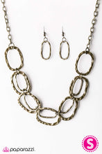 Load image into Gallery viewer, Cave of Wonders Brass Necklace Paparazzi Accessories