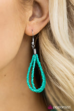 Load image into Gallery viewer, Let it Bead Blue Seed Bead Necklace Paparazzi Accessories