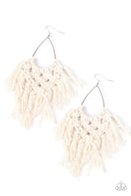 Load image into Gallery viewer, Oh MACRAME, Oh My White Earring Paparazzi Accessories