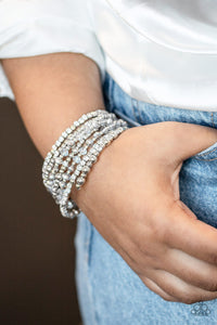 Coil,rhinestones,ICE Knowing You Coil Bracelet