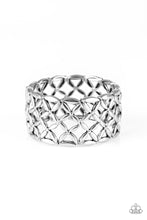 Load image into Gallery viewer, The Big BLOOM Silver Stretchy Bracelet Paparazzi Accessories