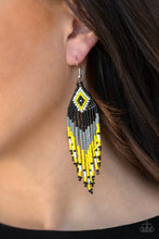 Load image into Gallery viewer, Wind Blown Wanderer Wanderer Multi Seed Bead Earrings Paparazzi Accessories