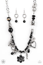 Load image into Gallery viewer, Charmed I am Sure Black Necklace Paparazzi Accessories