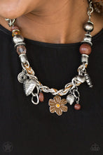 Load image into Gallery viewer, Charmed I am Sure Brown Necklace Paparazzi Accessories