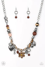 Load image into Gallery viewer, Charmed I am Sure Brown Necklace Paparazzi Accessories