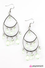 Load image into Gallery viewer, Sparkling Soiree Green Earring Paparazzi Accessories