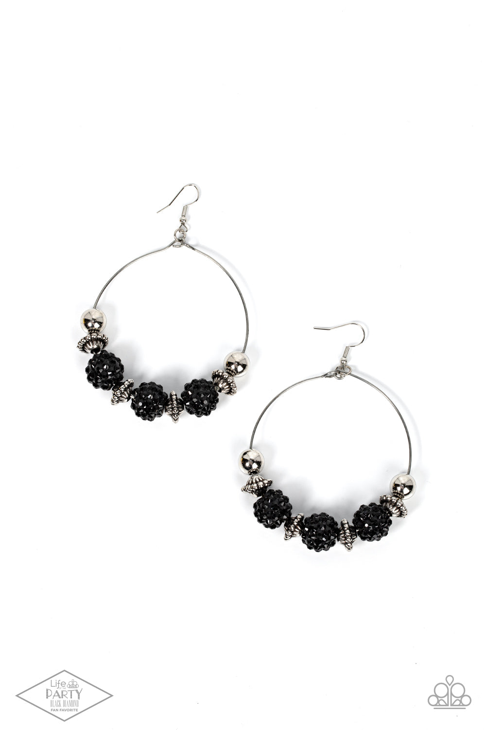 I Can Take a Compliment - Black Earrings Paparazzi Accessories