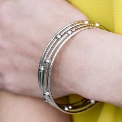 Beauty Basic Silver Bangle Bracelets Paparazzi Accessories