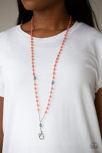 Load image into Gallery viewer, Tassel Takeover Orange Lanyard Paparazzi Accessories