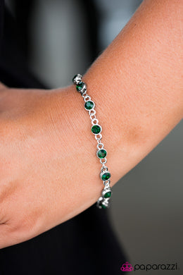 Hold On To Your Sparkle Green Bracelet Paparazzi Accessories