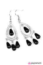 Load image into Gallery viewer, Glam Challenge Black Earrings Paparazzi Accessories