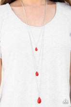 Load image into Gallery viewer, Mountain Tears Red Necklace Paparazzi Accessories