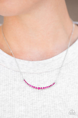 Rockin Rhinestones Pink Necklace Paparazzi Accessories
