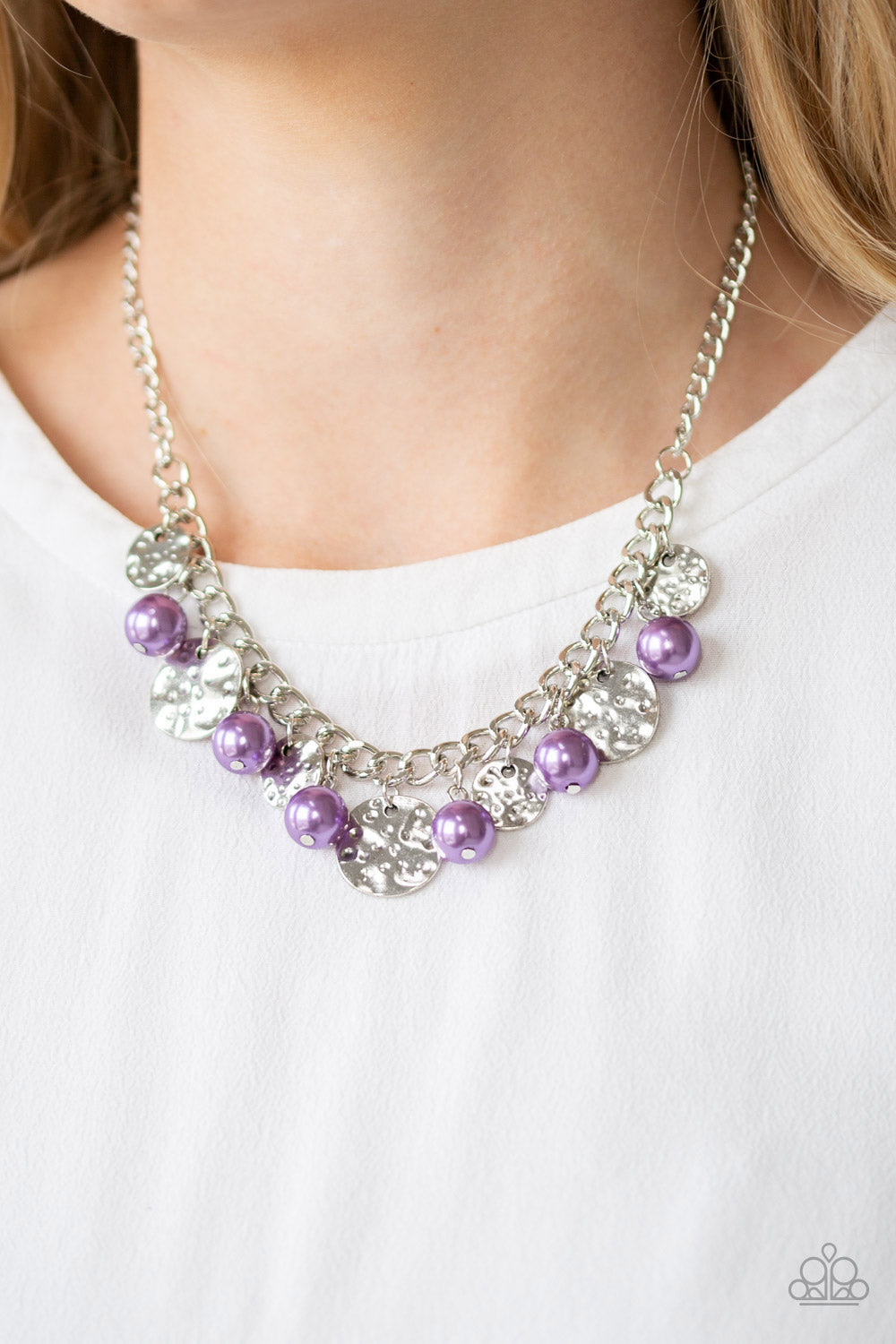 Seaside Sophistication - Purple Necklace Paparazzi Accessories