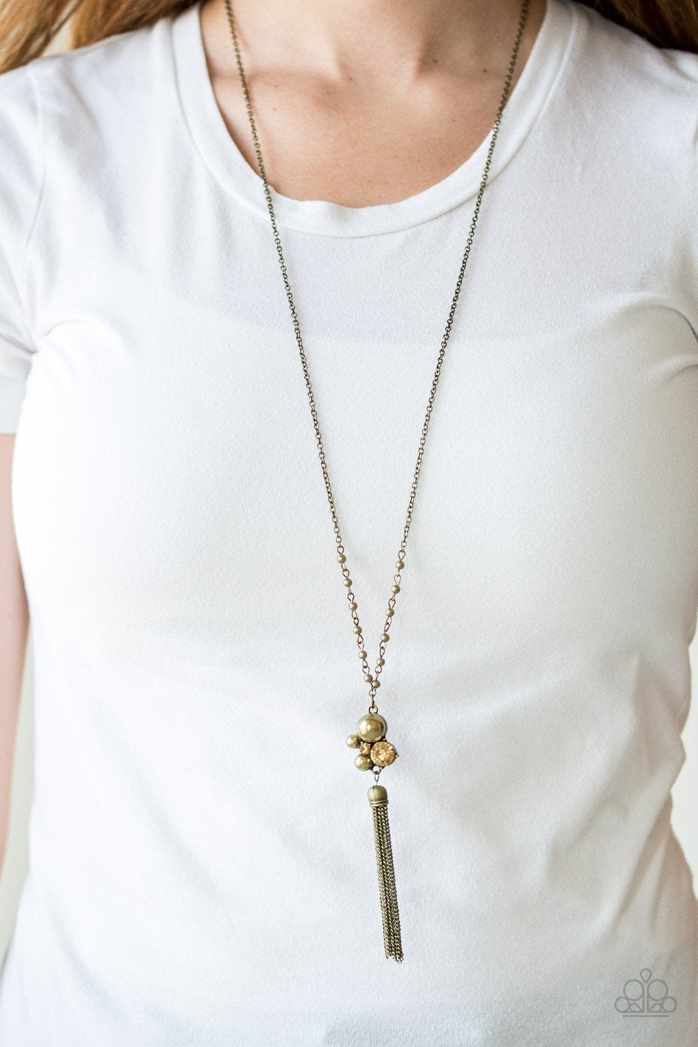 Uniquely Uptown Brass Necklace paparazzi accessories