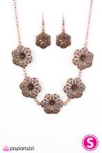 Load image into Gallery viewer, Floral Fluorescence Copper Necklace Paparazzi Accessories