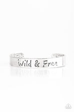 Load image into Gallery viewer, Free To Be Wild Silver Cuff Bracelet Paparazzi Accessories