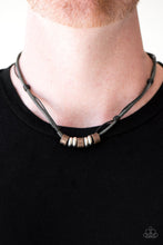 Load image into Gallery viewer, Ride or Die Black Leather Urban Necklace Paparazzi Accessories