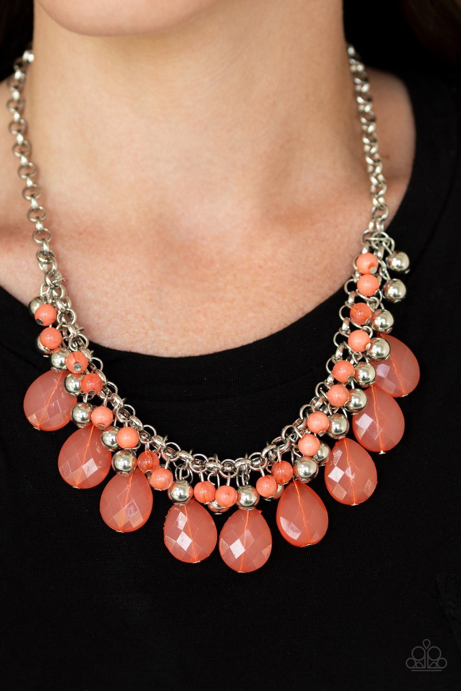 Trending Tropicana Orange Necklace Paparazzi Accessories