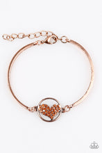 Load image into Gallery viewer, Heart Knock Life Copper Bracelet paparazzi accessories