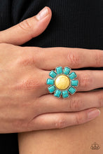 Load image into Gallery viewer, Mojave Marigold Yellow Ring Paparazzi Accessories