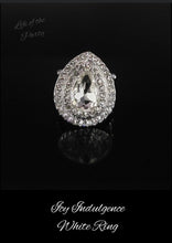 Load image into Gallery viewer, Icy Indulgence White Rhinestone Ring Paparazzi Accessories